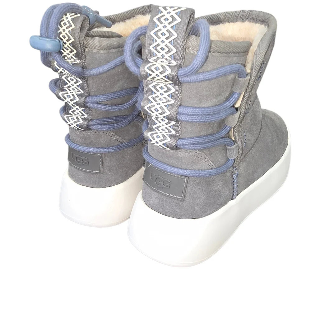 UGG Grey Fur-Lined Footwear.
